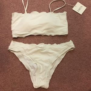 White Bandeau Swimsuit